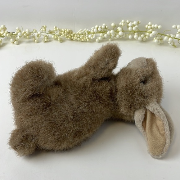 Vintage Bunny Ty 1997 Sandy Blond Bunny Brown Eye & Pink Nose Named Button - Picture 9 of 15